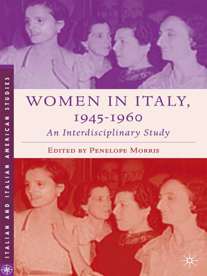 cover image of Women in Italy, 1945–1960